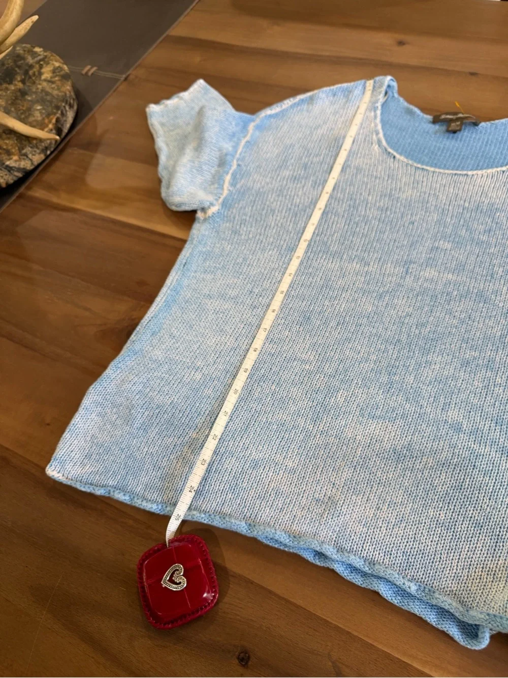 Tommy Bahama Cotton/Linen Lightweight Knit Sweater - Picture 9 of 10